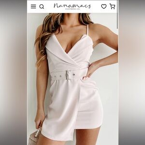 Nanamacs Romance In The Air Belted Mini Dress (Pink)